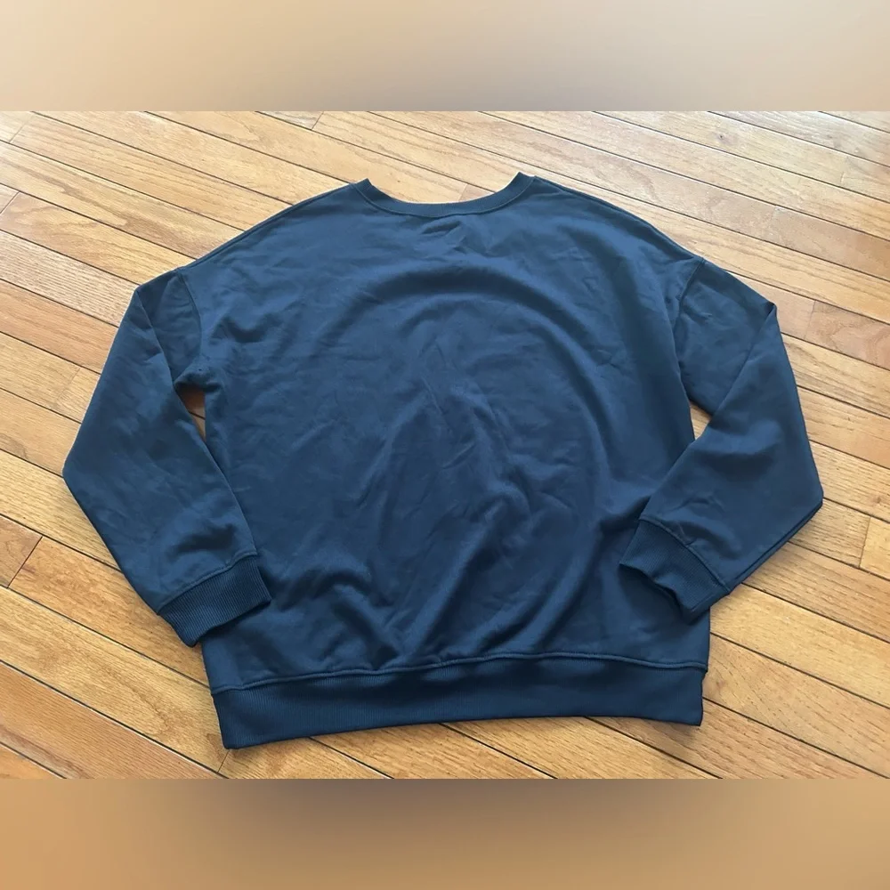 Nintendo Super Mario Characters Crewneck Sweatshirt Navy Blue Small Y2K Style